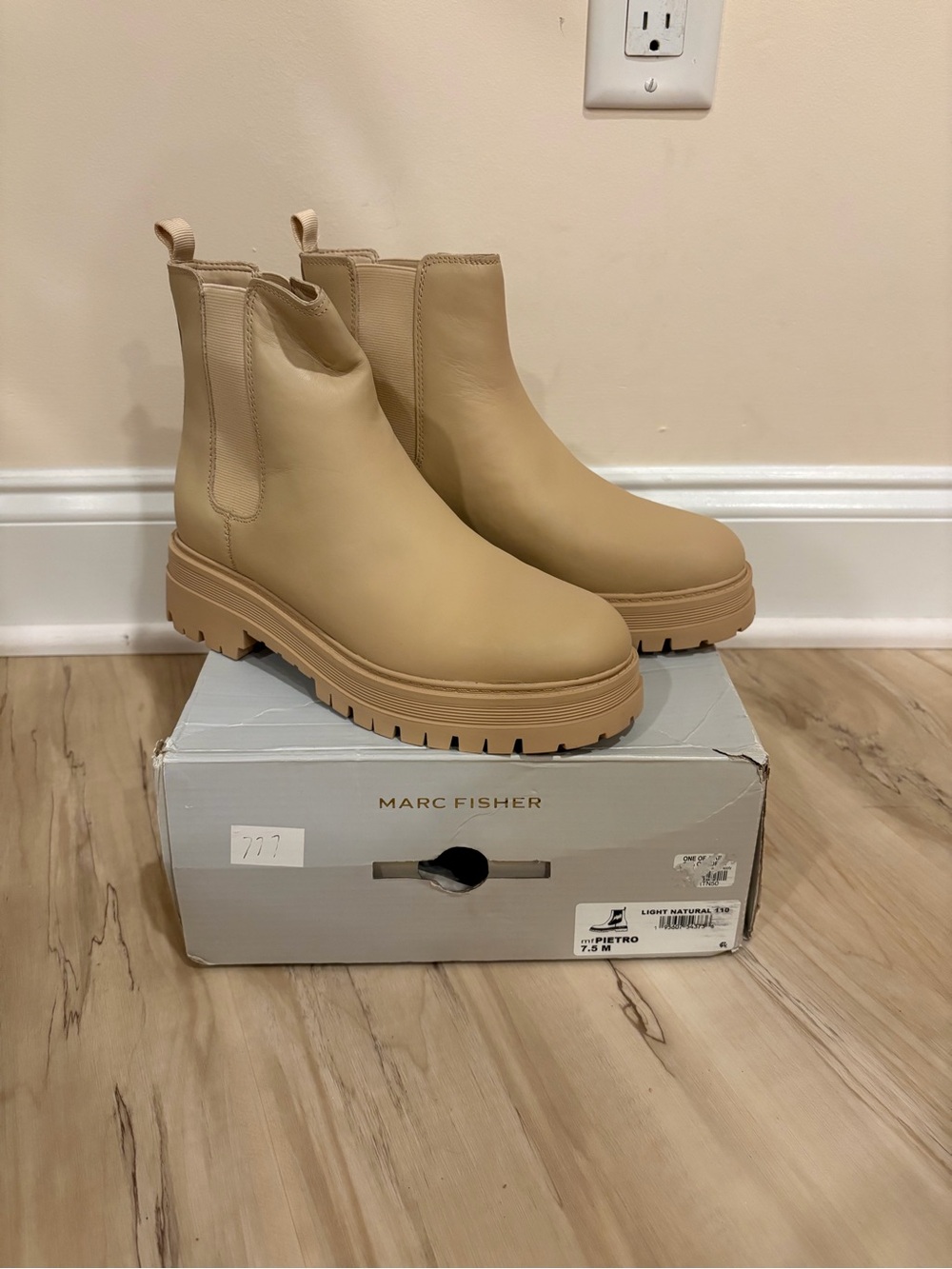 MARC FISHER Pietro Beige Boots